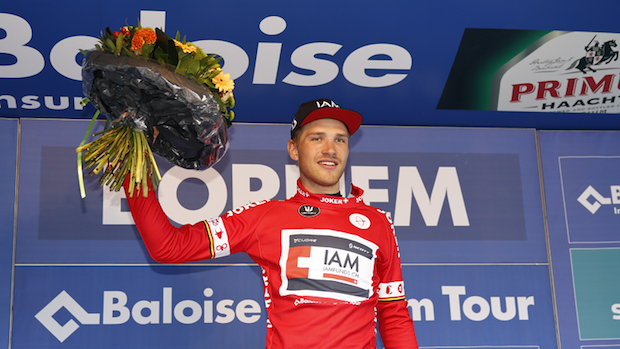 IAM Cycling Belgium Tour Stage 1 Brandle Matthias leader Dieter Vanderlinden