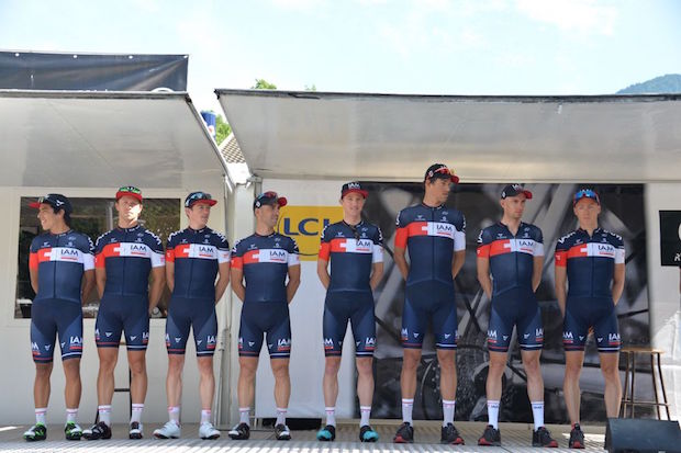 IAM Cycling Critérium Dauphiné Stage 1 team presenation