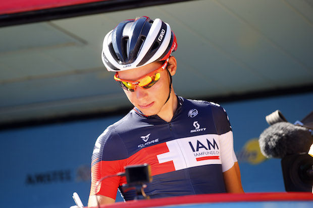 Vuelta Spagna 2015 - 70a Edizione - 15a tappa Comillas - Sostres Cabrales 175.8 km - 06/09/2015 - Simon Pellaud (IAM Cycling) - foto Luca Bettini/BettiniPhoto©2015