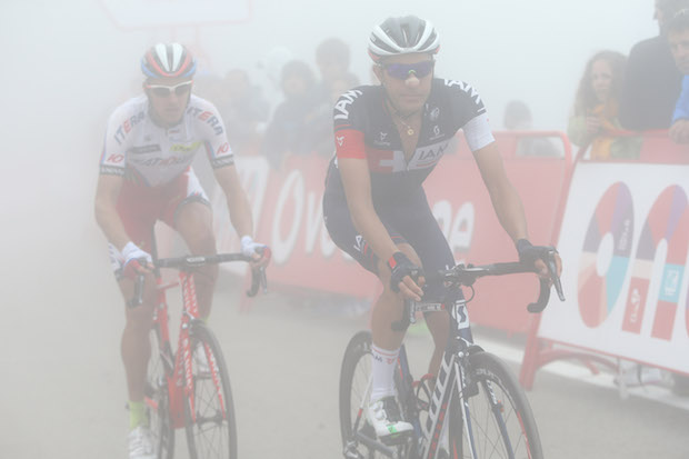 Vuelta Spagna 2015 - 70a Edizione - 14a tappa Vitoria Alto Campoo - Fuente del Chivo 215 km - 05/09/2015 - Lawrence Warbasse (IAM Cycling) - foto Ilario Biondi/BettiniPhoto©2015