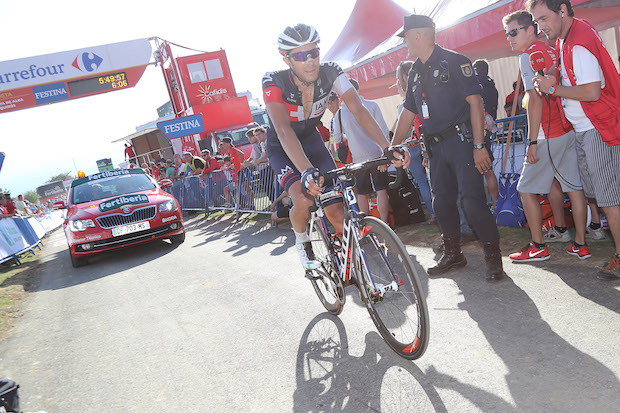 Vuelta Spagna 2015 - 70a Edizione - 16a tappa Luarca - Ermita del Alba Quiros 185 km - 07/09/2015 - Lawrence Warbasse (IAM Cycling) - foto Ilario Biondi/BettiniPhoto©2015