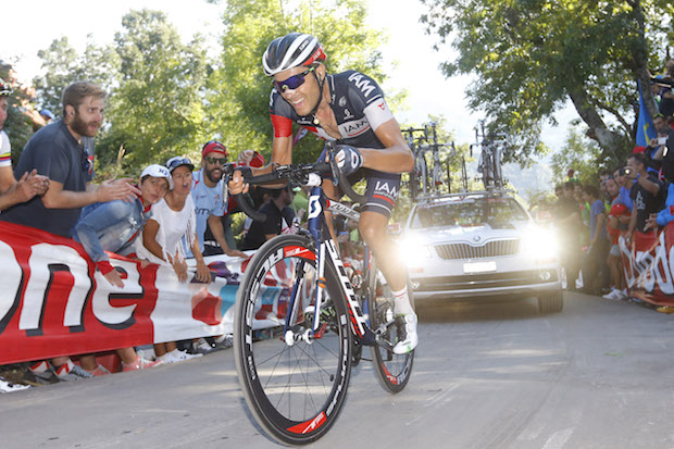 Vuelta Spagna 2015 - 70a Edizione - 16a tappa Luarca - Ermita del Alba Quiros 185 km - 07/09/2015 - Lawrence Warbasse (IAM Cycling) - foto Luca Bettini/BettiniPhoto©2015